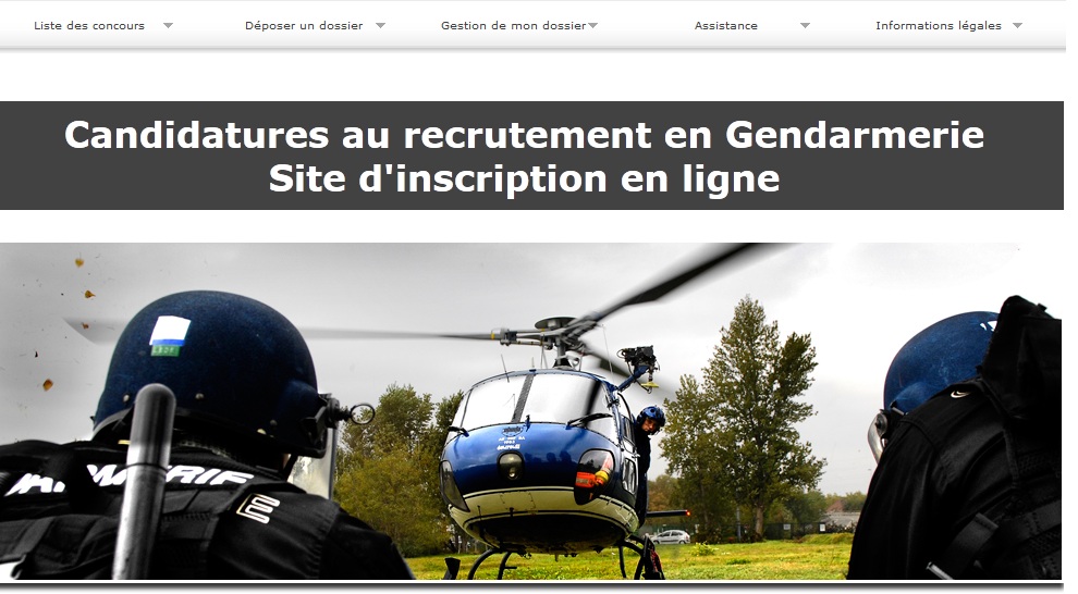 gendarmerie recrutement