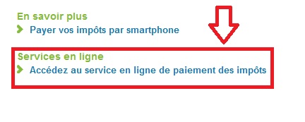 acces services payer ses impots en ligne