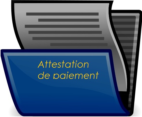 attestation de paiement 