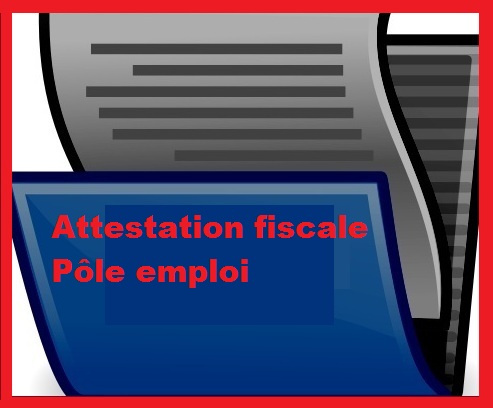 attestation fiscale pole emploi