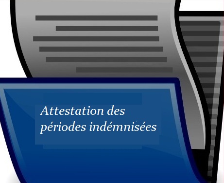 attestation périodes indémnisée